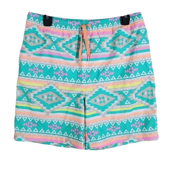 Chubbies Tribal Aztec Swim 7” Trunks Board Shorts Teen XL 18/20 Mens M 30-34 $70 - Picture 7 of 16